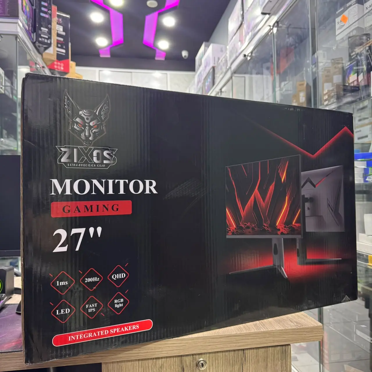 MONITEUR ZIXOS ZX27Q 200HZ 1ms FAST IPS 27 POUCE ADJUSTABLE RGB QHD 2K